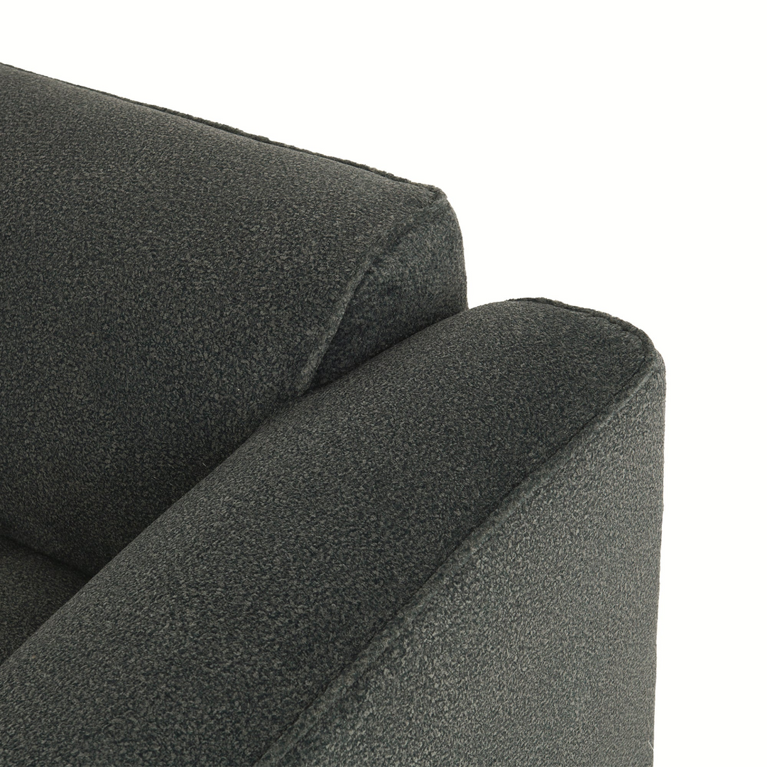 Buy farmhouse furniture Luxury living-room double-needle velvet sofa with sponge seat cushions and detachable stool - Modern Cottage Farmhouse Furniture