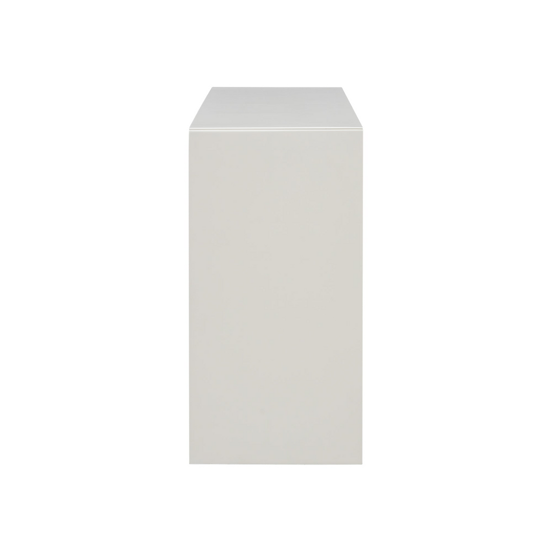 Kavala Greece Veneer Foyer Table with Wavy Design - Modern Mediterranean Home Accent Furniture - Mediterranean Italian Contemporary Home Decor Furniture