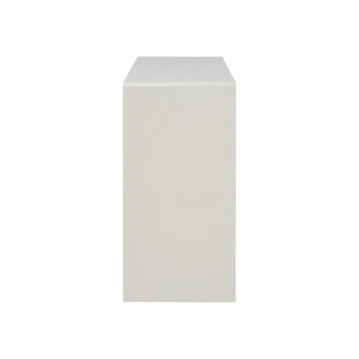 Kavala Greece Veneer Foyer Table with Wavy Design - Modern Mediterranean Home Accent Furniture - Mediterranean Italian Contemporary Home Decor Furniture