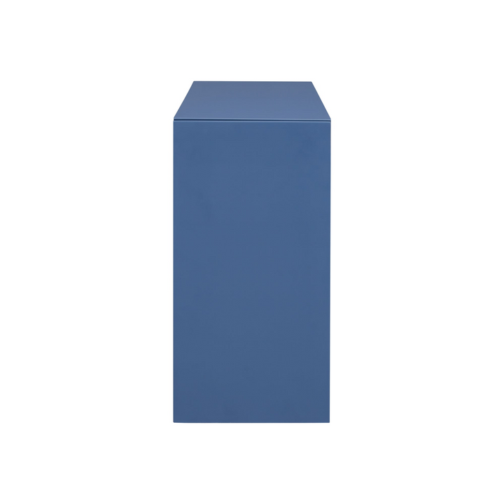 Kavala Greece Veneer Foyer Table with Wavy Design - Modern Mediterranean Home Accent Furniture - Mediterranean Italian Contemporary Home Decor Furniture