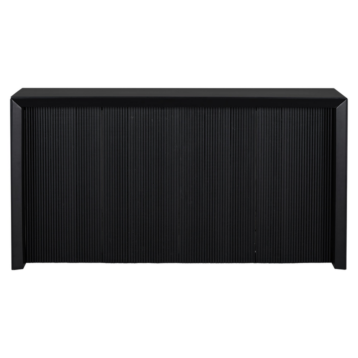 Kavala Greece Veneer Foyer Table with Wavy Design - Modern Mediterranean Home Accent Furniture - Mediterranean Italian Contemporary Home Decor Furniture