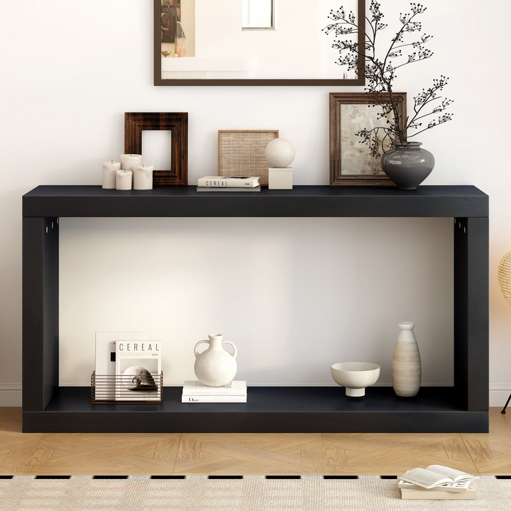 Modern Minimalist Square Entrance Table Foyer - Easy Assembly, Stylish Design, Versatile Usage - Mediterranean Italian Contemporary Home Decor Furniture