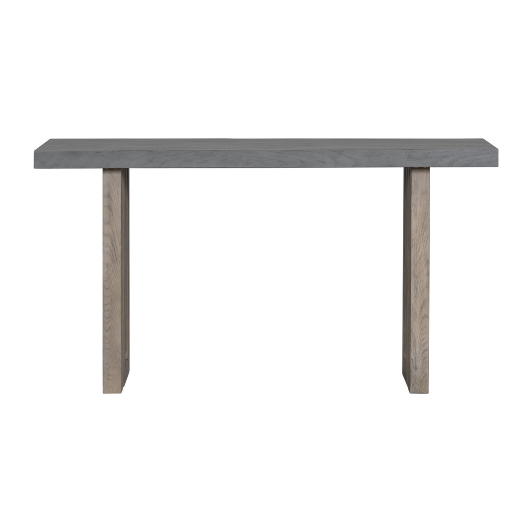 Modern Oak Veneer Console Foyer Table with Distinctive Sculpted Side Shapes - Perfect for Entryway or Living Room - Mediterranean Italian Contemporary Home Decor Furniture