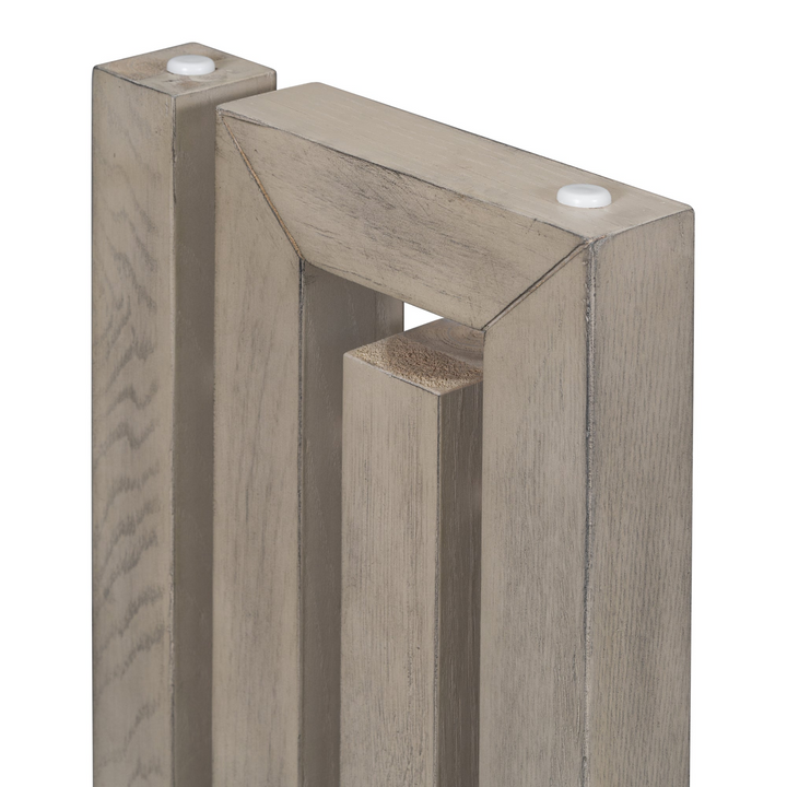 Modern Oak Veneer Console Foyer Table with Distinctive Sculpted Side Shapes - Perfect for Entryway or Living Room - Mediterranean Italian Contemporary Home Decor Furniture