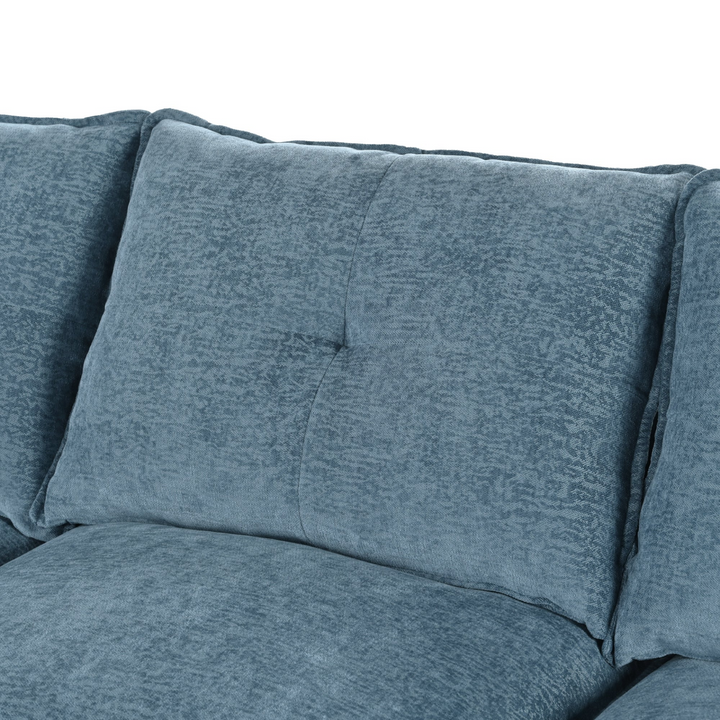 Buy farmhouse furniture U-Shaped Chenille Sectional Sofa with Adjustable Armrest and Pillows for Living Rooms, Offices - Modern Cottage Farmhouse Furniture