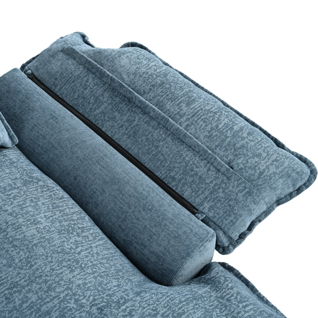 Buy farmhouse furniture U-Shaped Chenille Sectional Sofa with Adjustable Armrest and Pillows for Living Rooms, Offices - Modern Cottage Farmhouse Furniture