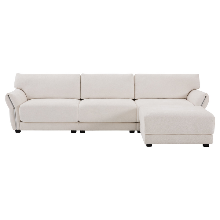 American White or Brown Modern Farmhouse Style Sofa Couch Daybed - Mediterranean Italian Contemporary Home Decor Furniture