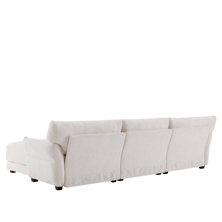 American White or Brown Modern Farmhouse Style Sofa Couch Daybed - Mediterranean Italian Contemporary Home Decor Furniture