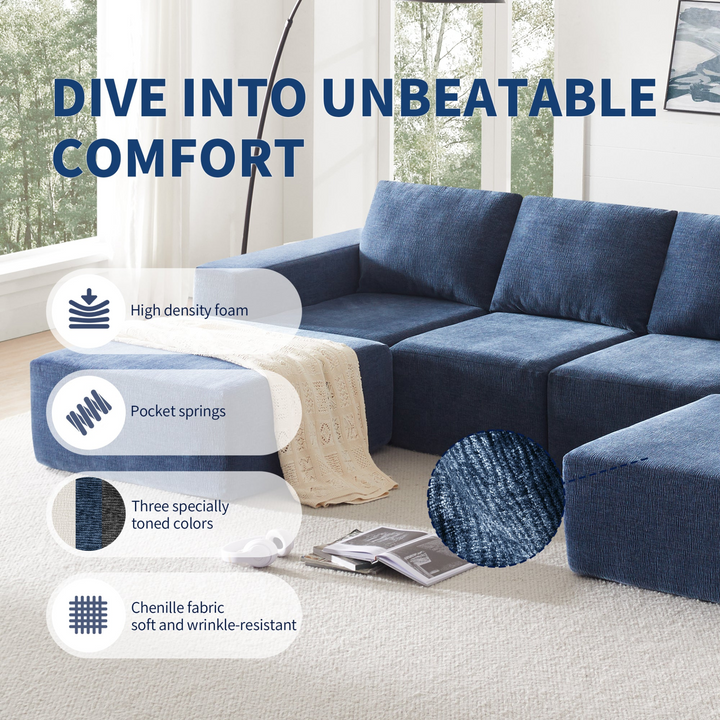 Casa Toscana Grande Cloud Mediterranean Sofa Collection - Mediterranean Italian Contemporary Home Decor Furniture