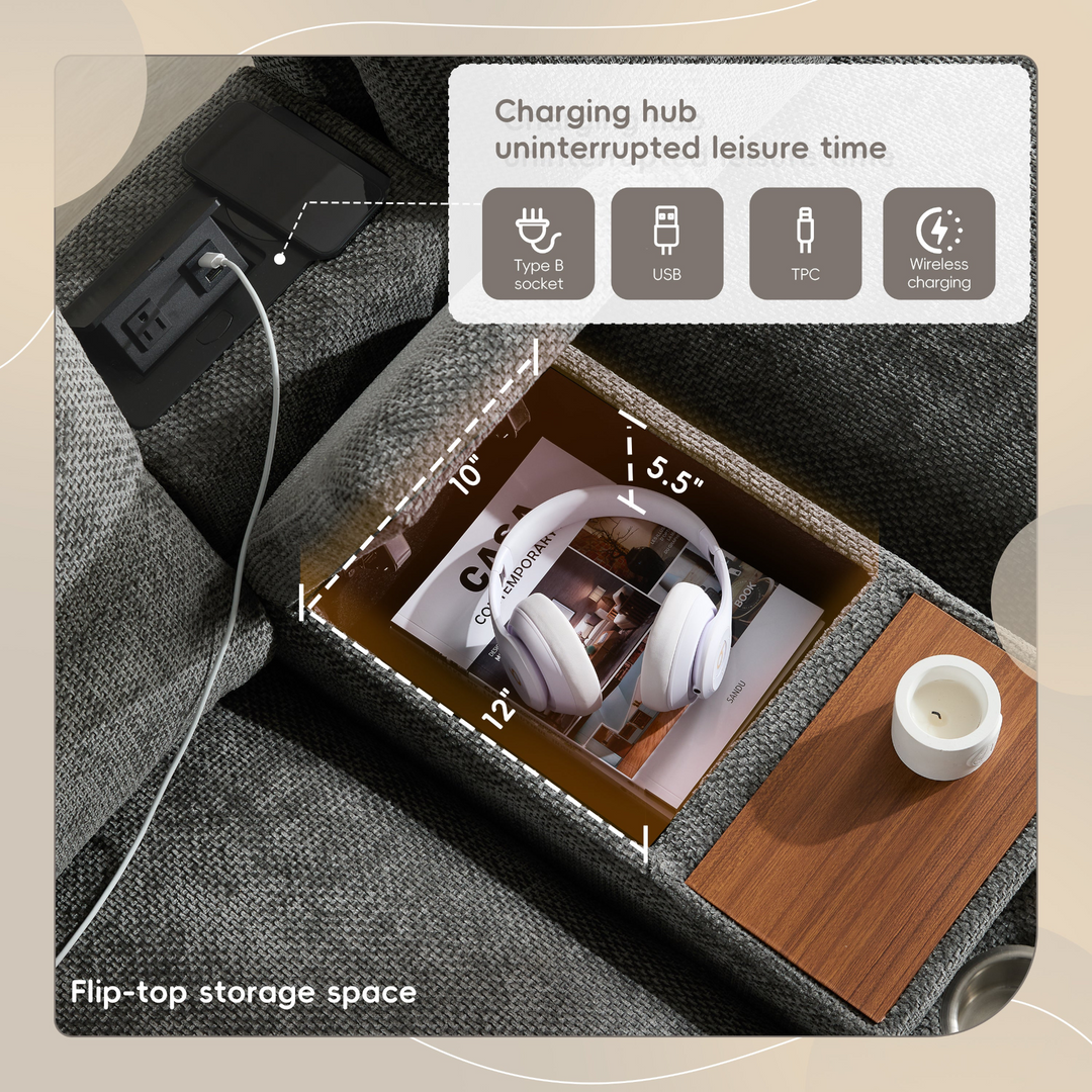 Valletta Grande Gray U-Shape Modular Contemporary sofa Mediterranean U-Shape Sofa - Mediterranean Tuscan Contemporary Home Decor Furniture