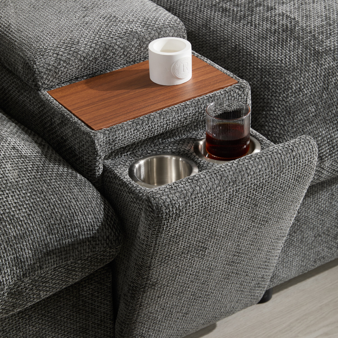 Valletta Grande Gray U-Shape Modular Contemporary sofa Mediterranean U-Shape Sofa - Mediterranean Tuscan Contemporary Home Decor Furniture