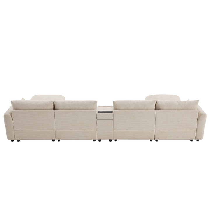 Valletta Grande Gray U-Shape Modular Contemporary sofa Mediterranean U-Shape Sofa - Mediterranean Tuscan Contemporary Home Decor Furniture