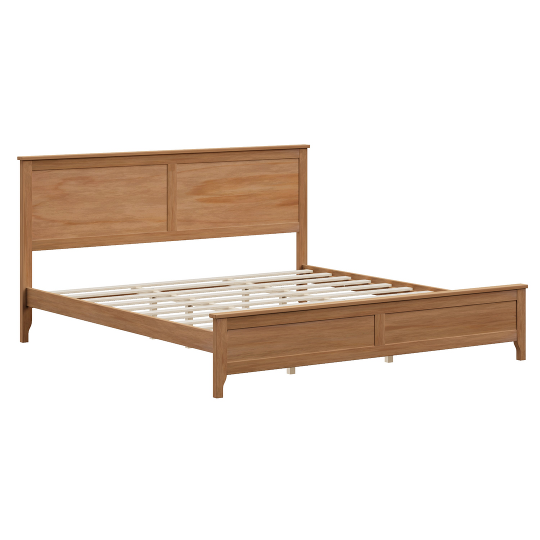 Buy farmhouse furniture Modern Farmhouse Cottage Solid Wood Platform Bed - Modern Cottage Farmhouse Furniture