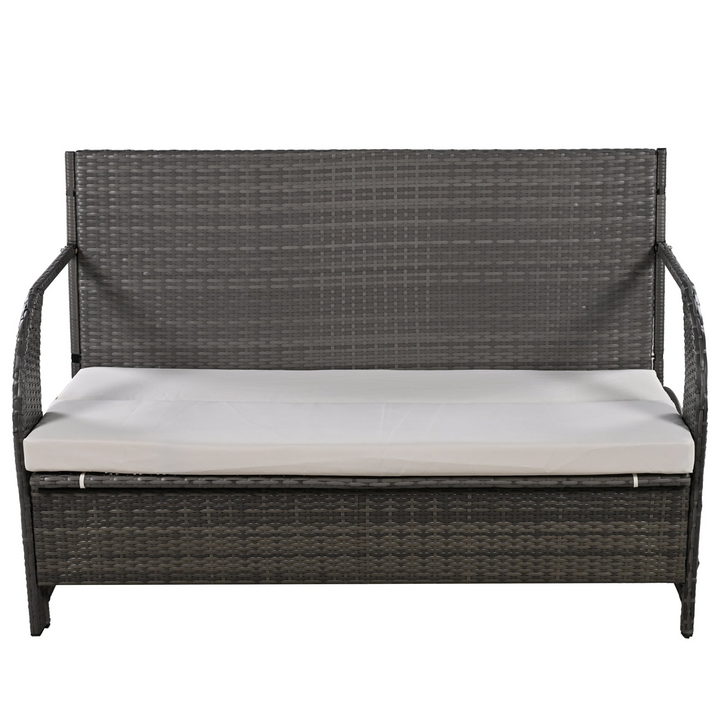Buy farmhouse furniture Versatile Outdoor Loveseat Convertible to Four Seats & Table - Ideal for Gardens, Lawns, and Patios - Modern Cottage Farmhouse Furniture