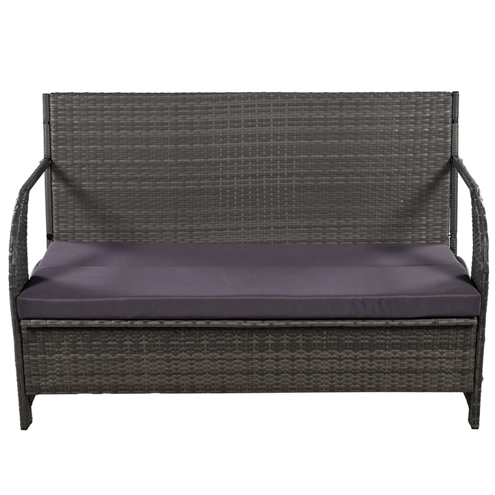 Buy farmhouse furniture Versatile Outdoor Loveseat Convertible to Four Seats & Table - Ideal for Gardens, Lawns, and Patios - Modern Cottage Farmhouse Furniture