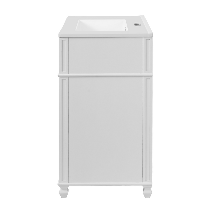 Buy farmhouse furniture Farmhouse Bathroom Vanity | Ceramic Sink Basin, Soft-Close Doors &amp; Storage Cabinet - Modern Cottage Farmhouse Furniture