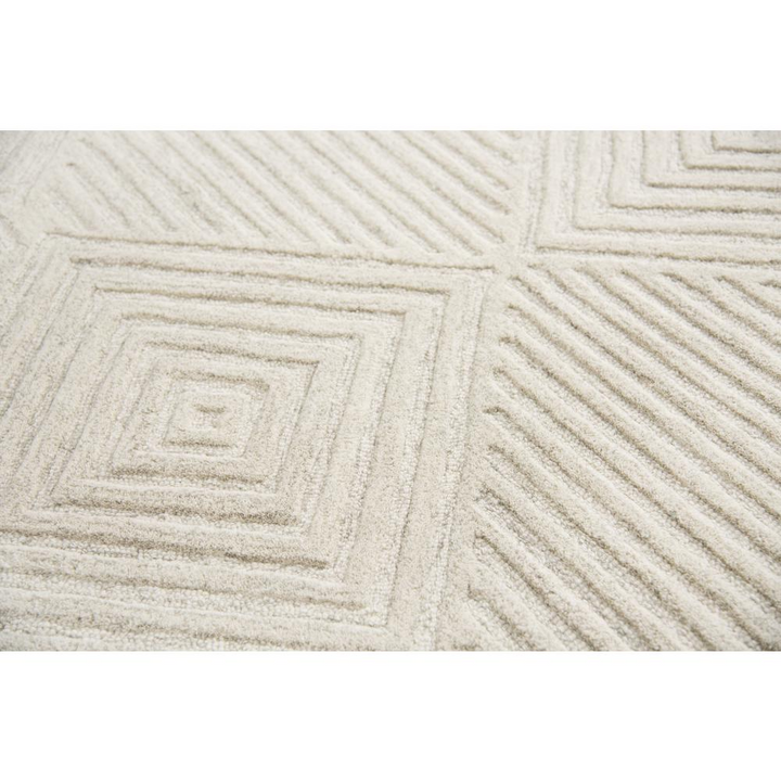 Buy farmhouse furniture Hand Tufted Cut &amp; Loop Pile Wool Rug, 9&