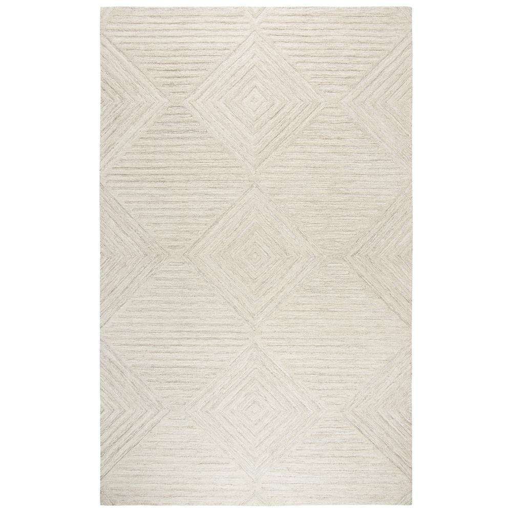 Buy farmhouse furniture Hand Tufted Cut &amp; Loop Pile Wool Rug, 9&