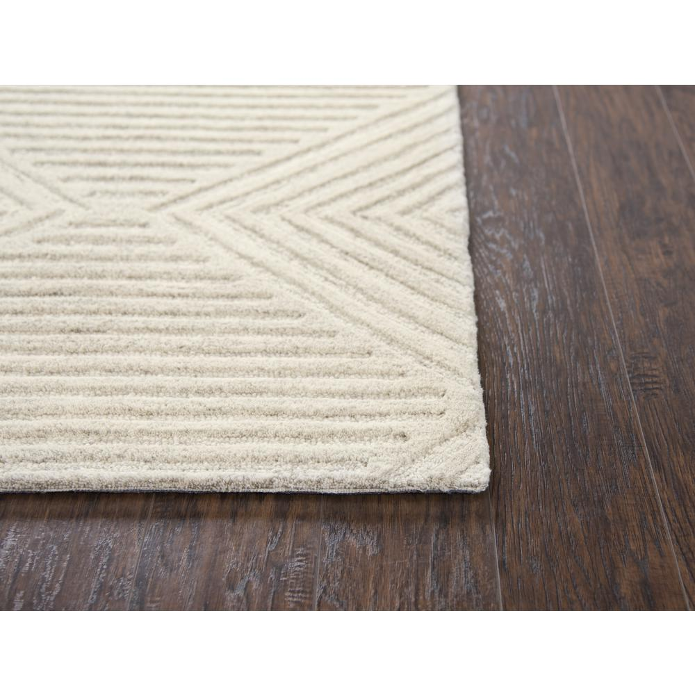 Buy farmhouse furniture Hand Tufted Cut &amp; Loop Pile Wool Rug, 8&