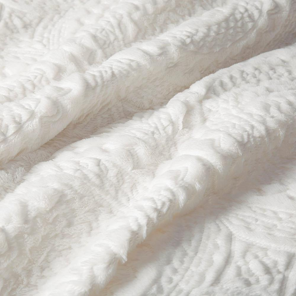 Boho Aesthetic Embroidery Fur Duvet Cover Set, Full/Queen | Biophilic Design Airbnb Decor Furniture 