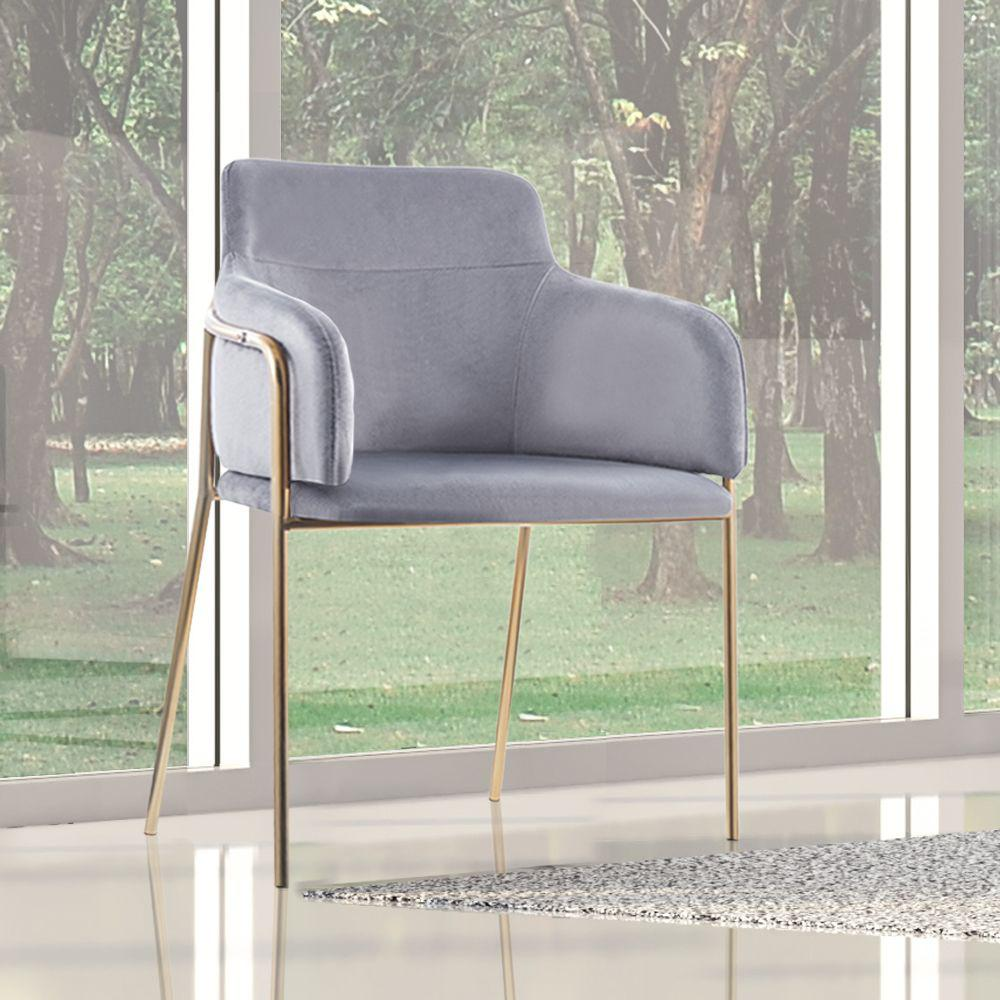Boho Aesthetic Maeve Set of 2 Chairs, Grey | Biophilic Design Airbnb Decor Furniture 
