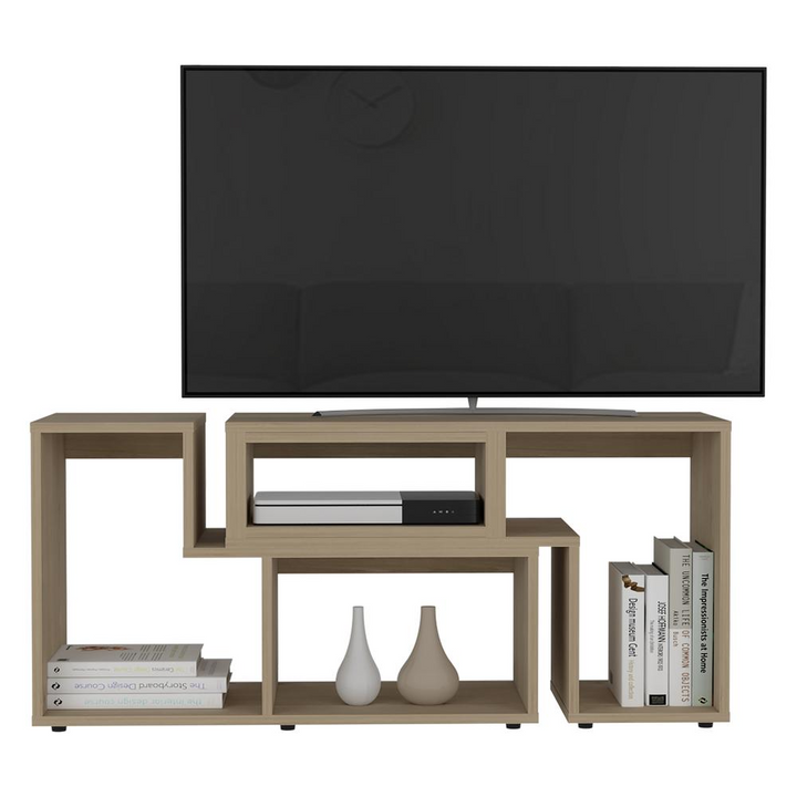 Boho Aesthetic DEPOT E-SHOP Rose Extendable TV Stand | Biophilic Design Airbnb Decor Furniture 