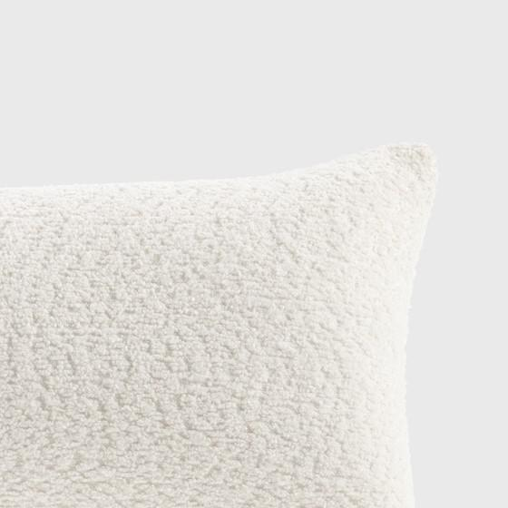 Boho Aesthetic 100% Polyester Oblong Pillow White 12x24" | Biophilic Design Airbnb Decor Furniture 