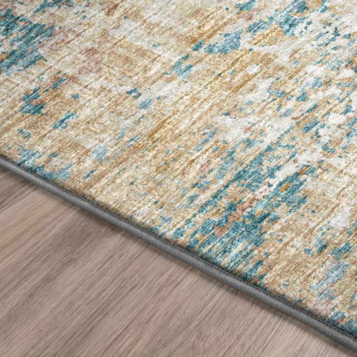 Boho Aesthetic Camberly | Large Modern Luxury Parchment 8' x 10' Rug | Biophilic Design Airbnb Decor Furniture 