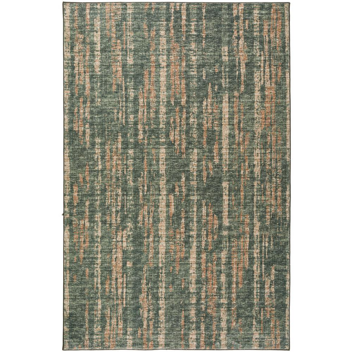 Boho Aesthetic Evergreen Olive 10' x 14' Area Rug | Biophilic Design Airbnb Decor Furniture 