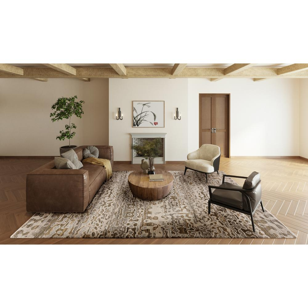 Boho Aesthetic Emery AEE36 Brown 7'10" x 10' Rug | Biophilic Design Airbnb Decor Furniture 