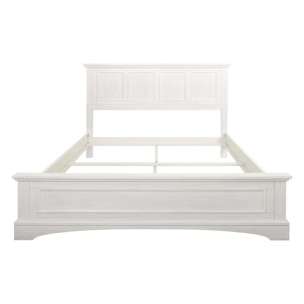 Boho Aesthetic La Trellis | Rustic White Farmhouse Basics Queen Bed Frame | Biophilic Design Airbnb Decor Furniture 