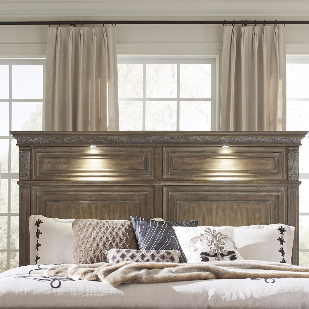 Boho Aesthetic Queen Panel Headboard Traditional Brown | Biophilic Design Airbnb Decor Furniture 