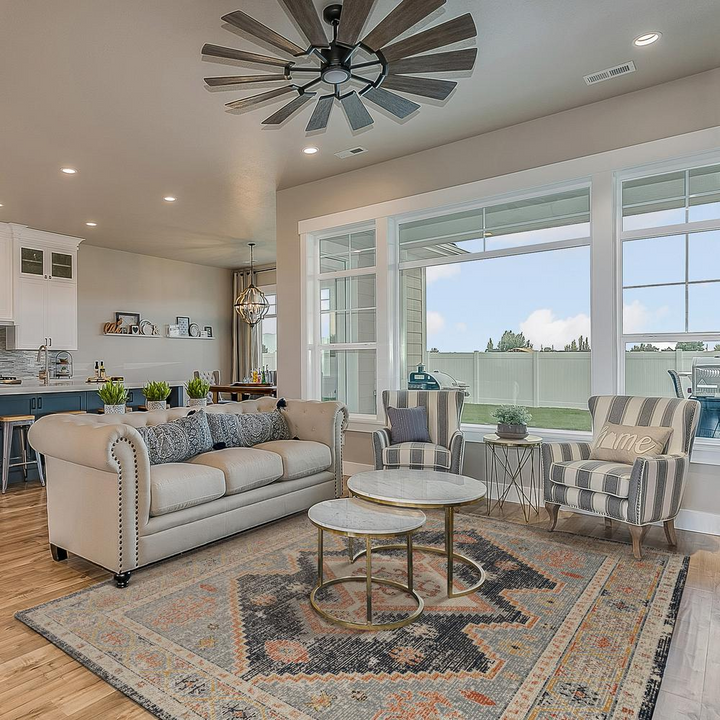 Valencia Mediterranean Contemporary Rust Vintage Distressed Rug - Mediterranean Italian Contemporary Home Decor Furniture