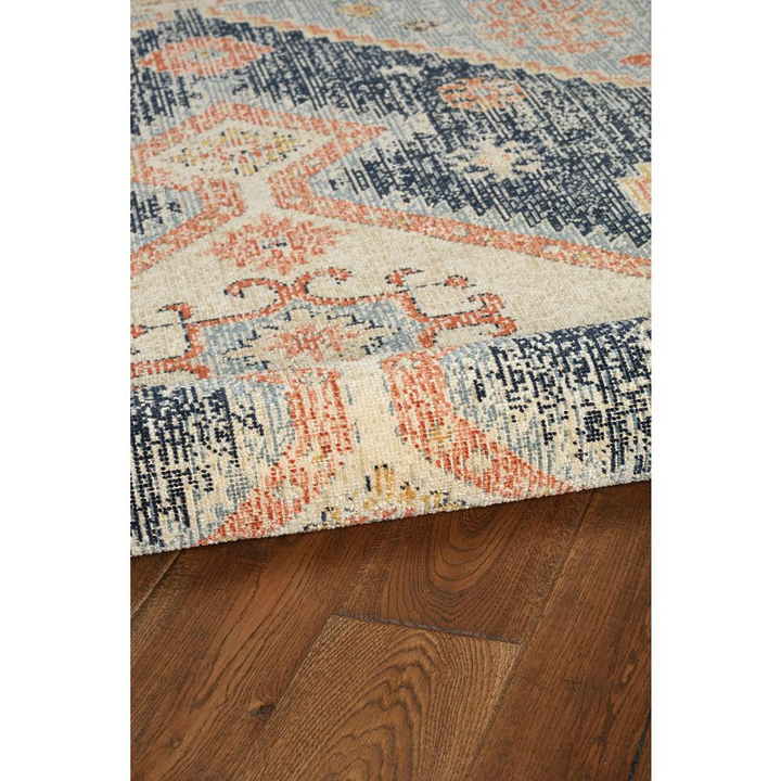 Valencia Mediterranean Contemporary Rust Vintage Distressed Rug - Mediterranean Italian Contemporary Home Decor Furniture