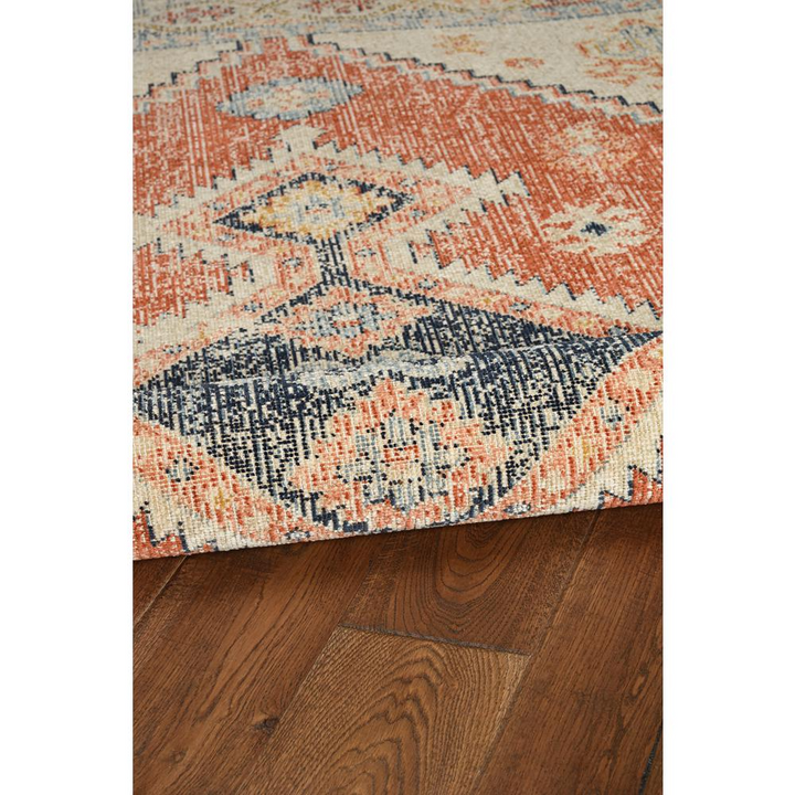 Valencia Rust | Large Mediterranean Vintage Distressed Area Rug - Mediterranean Italian Contemporary Home Decor Furniture