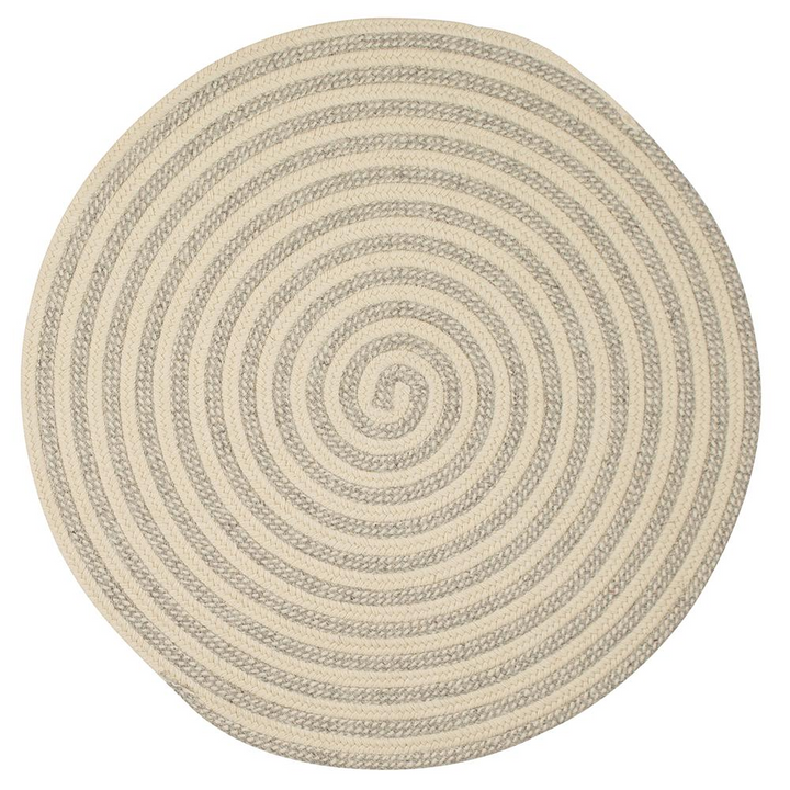Boho Aesthetic Woodland Round - Light Gray 8' round | Biophilic Design Airbnb Decor Furniture 