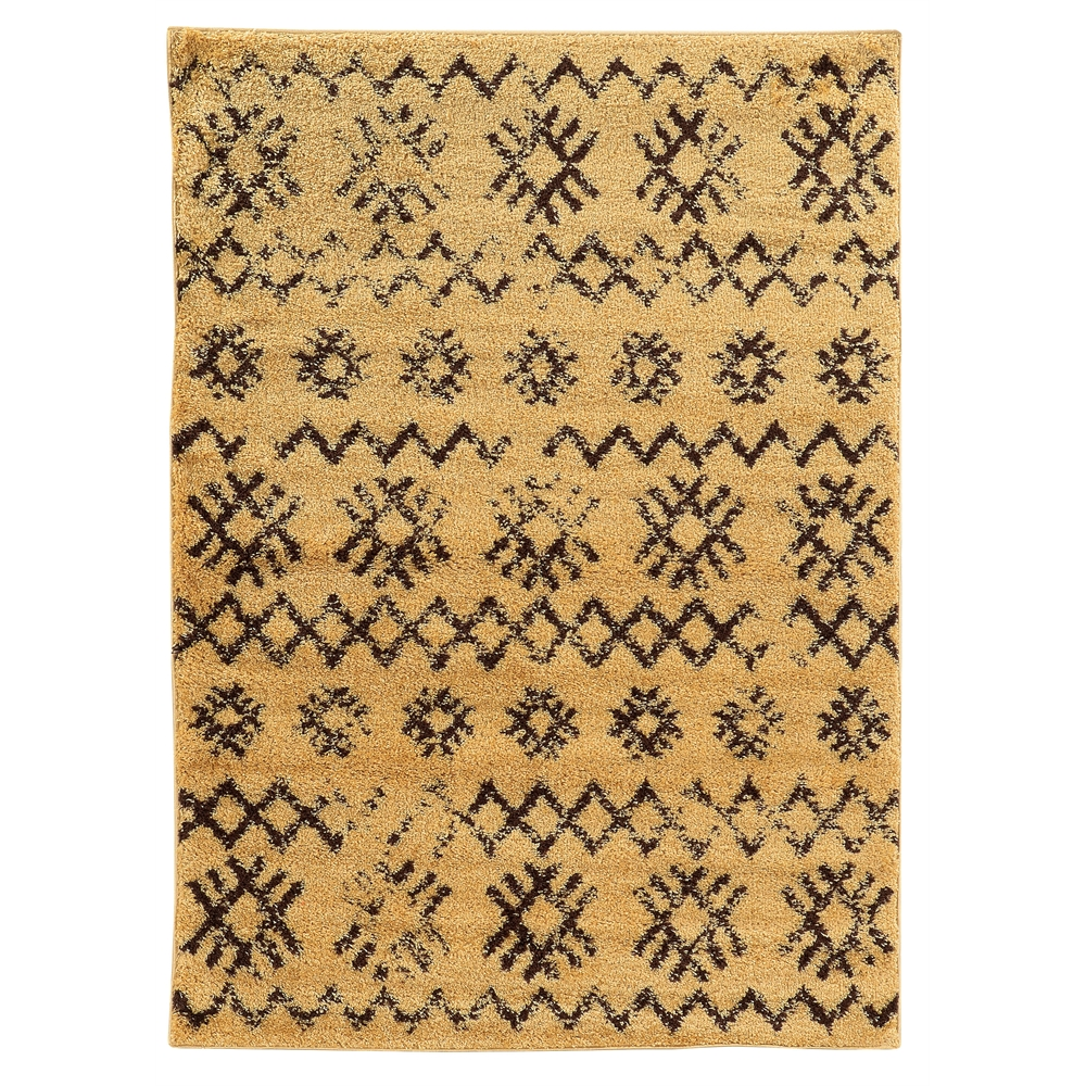 8x10 Large Living Room Moroccan Mekenes Camel & Brown Rug - Mediterranean Italian Contemporary Home Decor Furniture