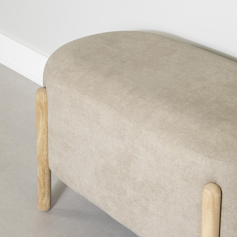 Boho Aesthetic Kodali Bench, Beige | Biophilic Design Airbnb Decor Furniture 