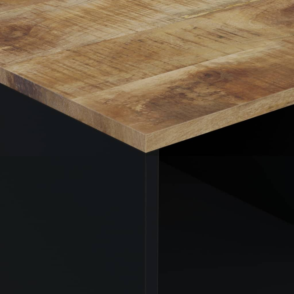 Boho Aesthetic Coffee Table Solid Wood Mango | Biophilic Design Airbnb Decor Furniture 