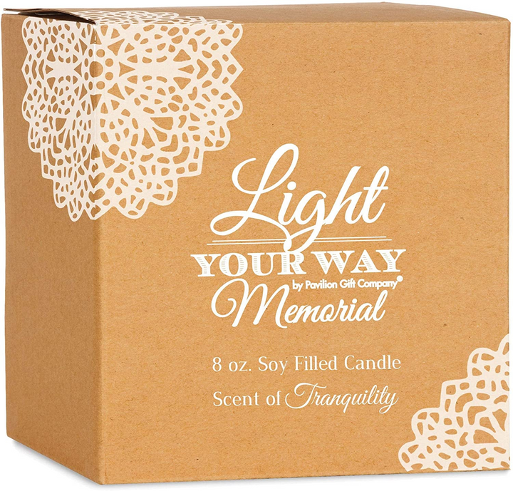 Boho Aesthetic Personalized Memorial Candle Gift Memory Your Light Remains Ceramic Soy Wax Candle Gift After Loss | Biophilic Design Airbnb Decor Furniture 