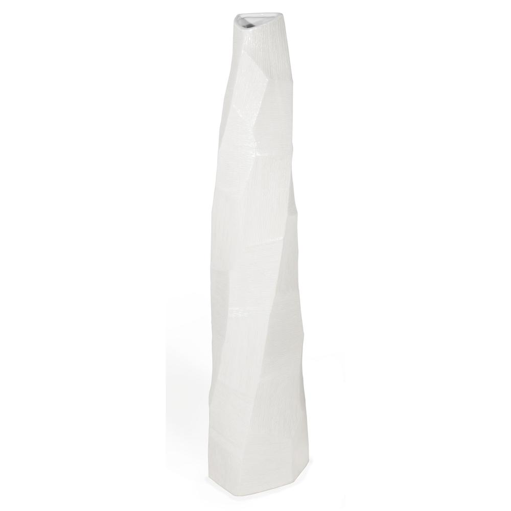 Boho Aesthetic Large Tall Off White Ceramic Luxury Floor Vase | Biophilic Design Airbnb Decor Furniture 
