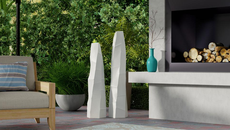 Boho Aesthetic Klas, Large Ceramic Floor Vase | Biophilic Design Airbnb Decor Furniture 