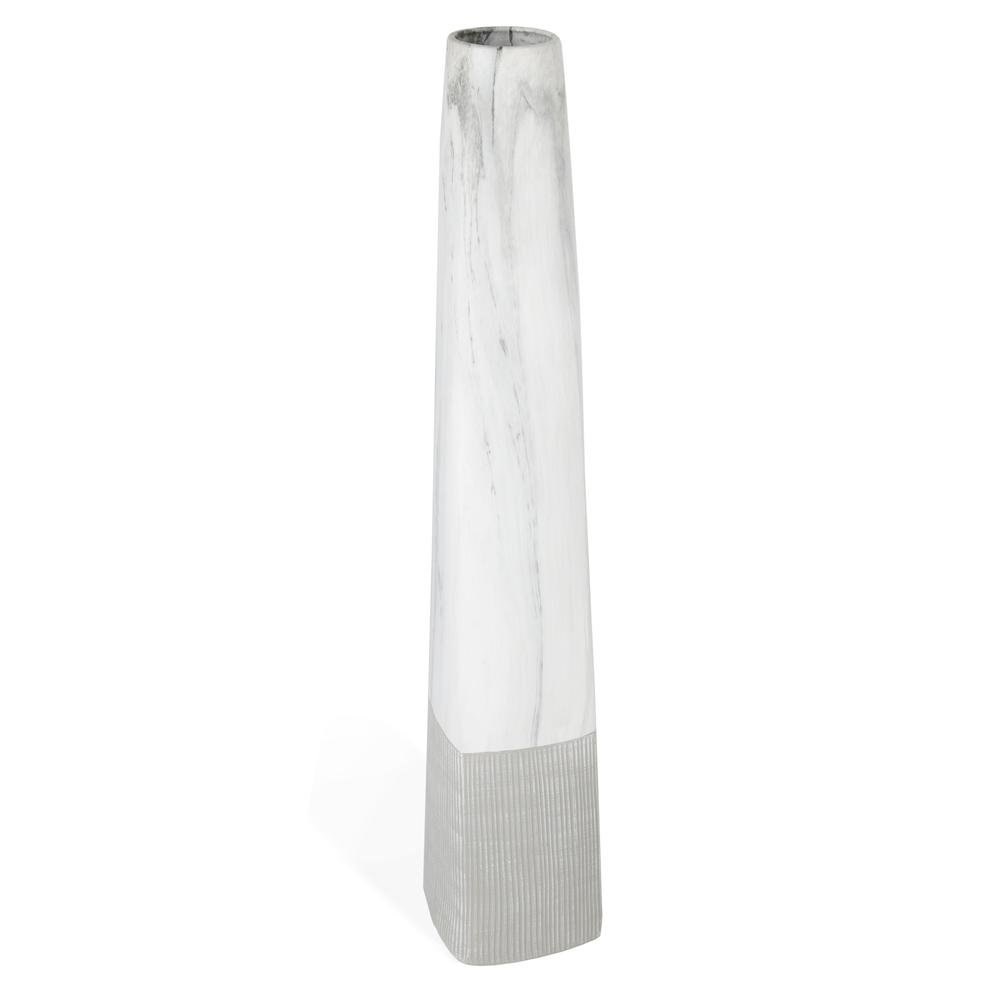 Boho Aesthetic Large Tall White Luxury Floor Vase | Biophilic Design Airbnb Decor Furniture 