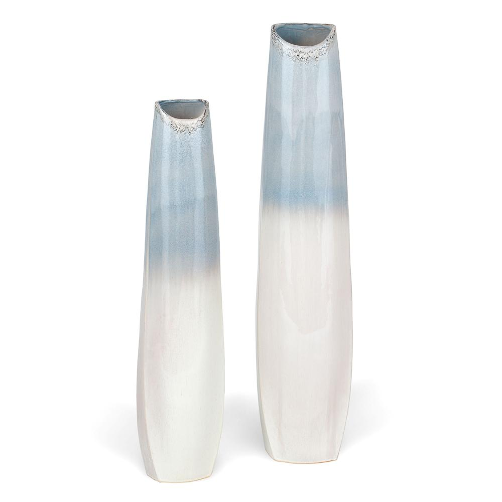 Boho Aesthetic Tides Ceramic Floor Vase, Large | Biophilic Design Airbnb Decor Furniture 