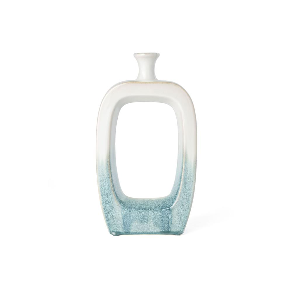 Boho Aesthetic Makara 14" Ceramic Table Vase, Small | Biophilic Design Airbnb Decor Furniture 