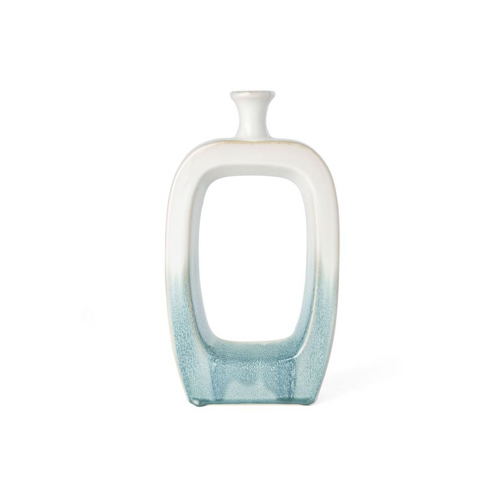 Boho Aesthetic Makara 14" Ceramic Table Vase, Small | Biophilic Design Airbnb Decor Furniture 