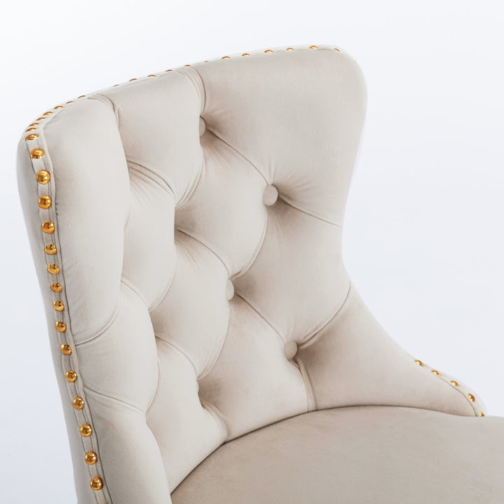 Amir | Golden Modern Mediterranean Swivel Adjustable Velvet Barstools (Set of 2) - Mediterranean Italian Contemporary Home Decor Furniture