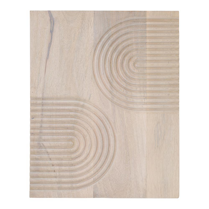Boho Aesthetic Modern Boho Beige Neutral Carved Wood Wall Art White Wash | Biophilic Design Airbnb Decor Furniture 