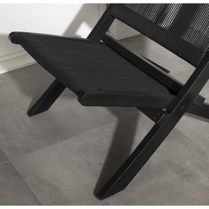 Boho Aesthetic Agave Lounge Chair, Black | Biophilic Design Airbnb Decor Furniture 