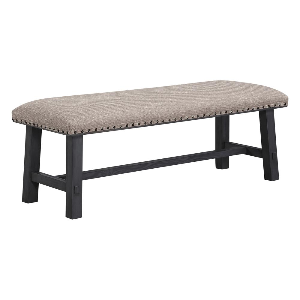 Boho Aesthetic Callen Upholstered Bench | Biophilic Design Airbnb Decor Furniture 